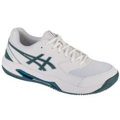 Buty do tenisa męskie, Gel-Dedicate 8 Clay. Białe buty sportowe męskie Asics, bez zapięcia, tenisowe. Za 319.99 zł.