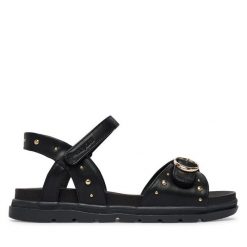 Sandały Mayoral. Czarne sandały dziewczęce Mayoral, bez zapięcia. Za 249.99 zł.