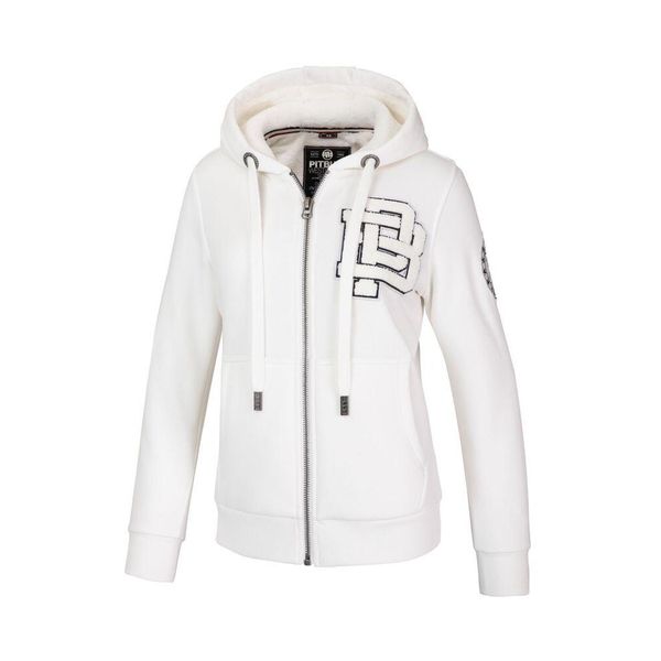 Bluza damska Pitbull rozpinana z kapturem Sherpa Ruffina. Białe bluzy damskie PITBULL, xs, bez wzorów, z kapturem. Za 269.00 zł.