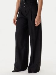 Guess Spodnie palazzo W5BB13 W2422 Czarny Regular Fit. Czarne spodnie materiałowe damskie Guess, l, z aplikacjami, z materiału. Za 619.99 zł.