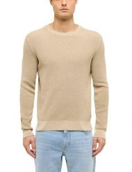 Męski Sweter Mustang Style Edward White Pepper 1017414 3268. Białe swetry przez głowę męskie Mustang, m, bez wzorów, bez kołnierzyka. Za 139.99 zł.