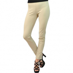Legginsy w kolorze beżowym. Brązowe legginsy damskie Mare. W wyprzedaży za 279.95 zł.