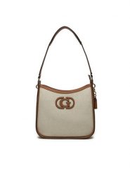 Guess Torebka HWAG95 24030 Beżowy. Brązowe listonoszki damskie Guess, z aplikacjami, z materiału, bez dodatków. Za 349.99 zł.