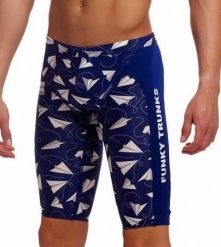 Spodenki FUNKY TRUNKS Paper Plain - jammery chłopięce 140-152cm/10/UK26. Niebieskie kąpielówki dla chłopców FUNKY TRUNKS, bez wzorów. Za 199.00 zł.
