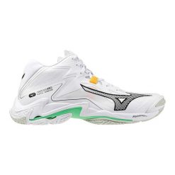 Buty halowe Mizuno Wave Lightning Z8 Mid. Białe buty sportowe męskie Mizuno, bez zapięcia, do siatkówki, mizuno wave. W wyprzedaży za 633.50 zł.