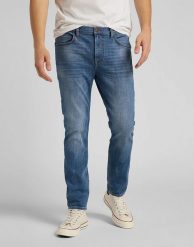 LEE Rider Cropped MĘSKIE SPODNIE JEANSOWE LT VISUAL CODY L75GNLUF 112120899. Spodnie materiałowe męskie Lee, l, bez wzorów, z jeansu. Za 229.99 zł.