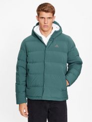 Adidas Kurtka puchowa Helionic Down IK3176 Niebieski Regular Fit. Niebieskie kurtki męskie Adidas, m, bez wzorów, z puchu, bez kaptura. Za 759.99 zł.