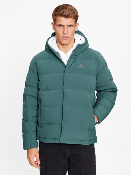 Adidas Kurtka puchowa Helionic Down IK3176 Niebieski Regular Fit. Niebieskie kurtki męskie Adidas, m, bez wzorów, z puchu, bez kaptura. Za 759.99 zł.