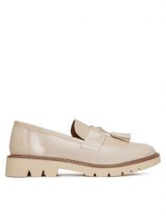 Clara Barson Loafersy WS6387-01 Beżowy. Brązowe mokasyny damskie Clara Barson, ze skóry. Za 109.99 zł.