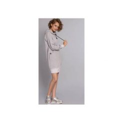 Sukienko-bluza Hot Madgirl - szara. Szare bluzy damskie Madnezz, z aplikacjami, z bawełny. Za 249.00 zł.