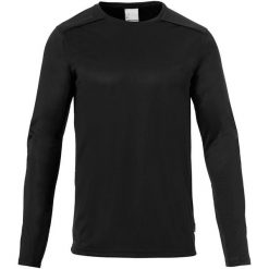 Koszulka bramkarska Uhlsport Tower. Czarne koszulki sportowe męskie Uhlsport, xl, bez wzorów, z materiału, bez kołnierzyka, bez ramiączek, do piłki nożnej. Za 168.60 zł.