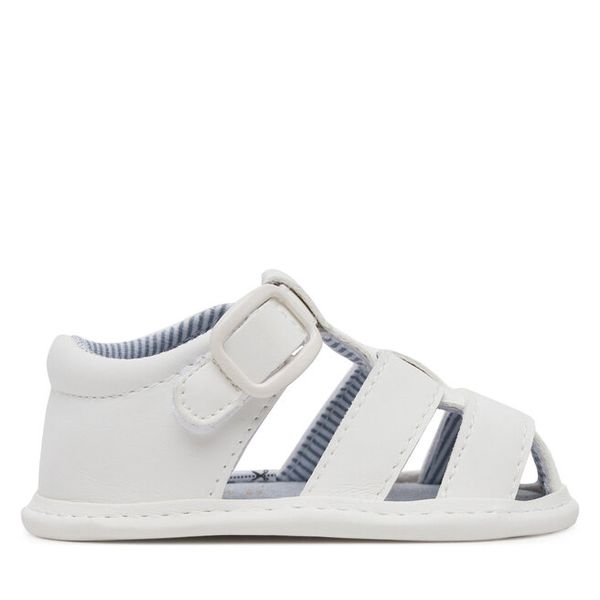 Sandały Mayoral. Białe sandały dziewczęce Mayoral, bez zapięcia. Za 79.99 zł.