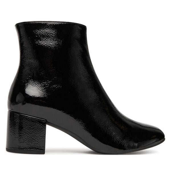 Botki HÖGL. Czarne botki damskie HÖGL, bez obcasa, na słupku, bez zapięcia. Za 599.99 zł.