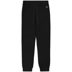Spodnie sportowe damskie Champion Rib Cuff. Czarne spodnie dresowe damskie Champion, m, bez wzorów, z bawełny. Za 243.00 zł.