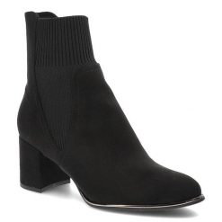 Czarne Botki Marco Tozzi Eleganckie Skórzane Buty Na Obcasie. Czarne botki damskie Marco Tozzi, na wiosnę, z gumy, eleganckie, bez obcasa, na obcasie, bez zapięcia. Za 249.00 zł.