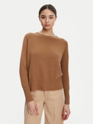 Marella Sweter Spider 2523366354 Brązowy Oversize. Brązowe swetry damskie Marella, xxl, bez wzorów, z syntetyku, bez kołnierzyka, bez ramiączek, bez kaptura. Za 639.99 zł.