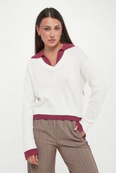Sweter damski z kołnierzem LIU JO. Swetry damskie Liu Jo, xs, bez wzorów, bez kołnierzyka, bez ramiączek, bez kaptura. Za 599.00 zł.