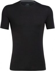Koszulka męska Icebreaker Anatomica SS Crewe Snow T-Shirt. Czarne t-shirty męskie Icebreaker, m, bez wzorów, z materiału, bez kołnierzyka. Za 301.95 zł.