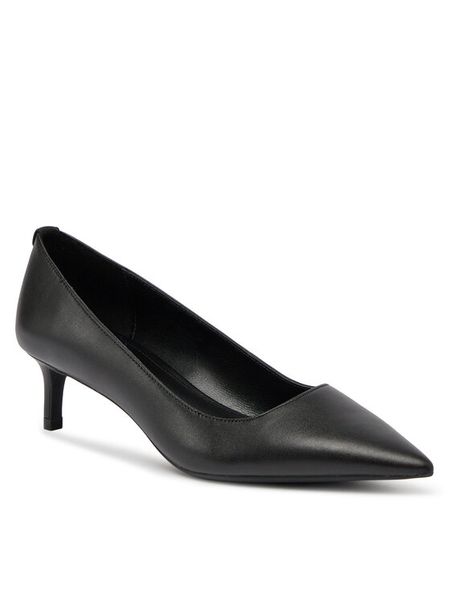 MICHAEL Michael Kors Czółenka Alina Flex Kitten Pump 40R3ALMP1L Czarny. Czarne czółenka damskie MICHAEL Michael Kors, bez wzorów, ze skóry, bez obcasa, bez zapięcia. Za 389.99 zł.