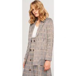Marynarka w kratę - Wielobarwn. Szare żakiety damskie Reserved. Za 139.99 zł.