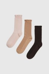 Skarpety 3-pack. Skarpety damskie MOODO, bez wzorów, z bawełny. Za 39.99 zł.