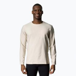 Koszulka męska Houdini Cover Crew. Brązowe bluzki z długim rękawem męskie Houdini, m, bez wzorów, bez kołnierzyka. Za 349.99 zł.