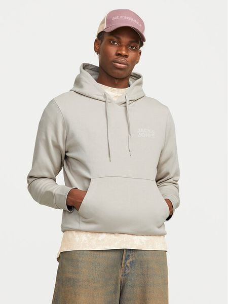 Jack & Jones Bluza Corp Logo 12152840 Beżowy Standard Fit. Brązowe bluzy męskie Jack & Jones, m, bez wzorów, z bawełny, bez kaptura. Za 139.99 zł.