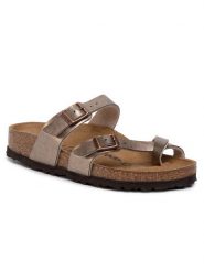 Birkenstock Japonki Mayari 1016409 Złoty. Żółte klapki damskie Birkenstock, bez wzorów, ze skóry, bez obcasa. Za 339.99 zł.