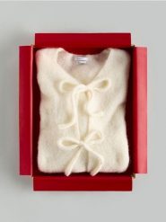 Kardigan z wełną alpaki - złamana biel. Kardigany damskie Reserved, l, bez wzorów, z dzianiny. Za 259.99 zł.