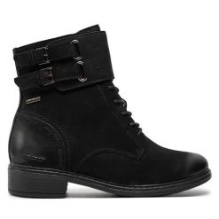 Botki Josef Seibel. Czarne botki damskie Josef Seibel, bez obcasa, na płaskiej podeszwie, bez zapięcia. Za 489.99 zł.