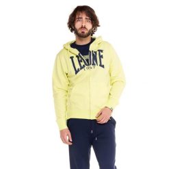 Leone 1947 Apparel Bluzy z kapturem męskie zapinane na zamek. Żółte buty sportowe męskie LEONE 1947 APPAREL, z bawełny, bez zapięcia, na fitness i siłownię. Za 147.31 zł.