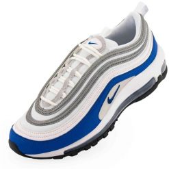 Buty Damskie Nike Air Max 97 Niebieski Królewski Niebieski. Białe obuwie sportowe damskie Nike, bez wzorów, do biegania, nike air max. Za 551.99 zł.