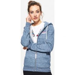 Rozpinana bluza z kapturem - Granatowy. Bluzy damskie marki Cropp. W wyprzedaży za 39.99 zł.