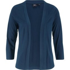 Shirt bez zapięcia, z rękawami 3/4 bonprix ciemnoniebieski. Bluzki damskie bonprix. Za 44.99 zł.