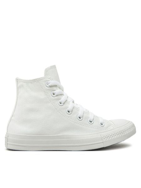 Converse Trampki Chuck Taylor All Star Classic 1U646 W Biały. Białe trampki i tenisówki damskie Converse, bez wzorów, z materiału, retro, bez zapięcia. Za 249.99 zł.