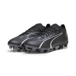 Buty piłkarskie Puma Ultra Match FG/AG Czarny-Asfalt 46. Czarne buty sportowe męskie Puma, bez zapięcia, do piłki nożnej. Za 357.99 zł.