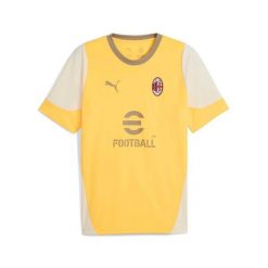 Koszulka treningowa Milan AC 2025/26. Żółte koszulki sportowe męskie Puma, m, bez wzorów, z materiału, bez kołnierzyka, bez ramiączek, na fitness i siłownię. Za 219.65 zł.
