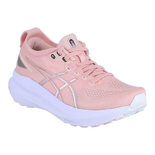 Buty do biegania damskie Asics Gel Kayano. Czerwone obuwie sportowe damskie Asics, bez wzorów, z materiału, do biegania, asics gel kayano. Za 857.00 zł.