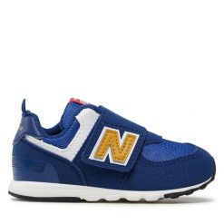 Sneakersy New Balance. Niebieskie trampki i tenisówki chłopięce New Balance, bez wzorów, bez zapięcia. Za 349.99 zł.