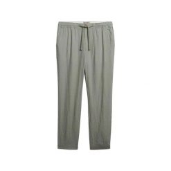 Lniane spodnie Superdry. Zielone spodnie materiałowe męskie Superdry., m, bez wzorów. Za 408.20 zł.