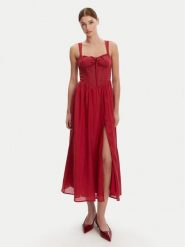 Bardot Sukienka koktajlowa 59237DB Czerwony Regular Fit. Czerwone sukienki damskie Bardot, bez wzorów, wizytowe, bez kołnierzyka, bez ramiączek. Za 459.99 zł.