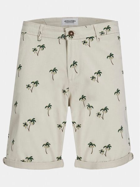 Jack & Jones Szorty materiałowe Bowie 12230336 Beżowy Regular Fit. Brązowe szorty męskie Jack & Jones, m, bez wzorów, z bawełny. Za 189.99 zł.