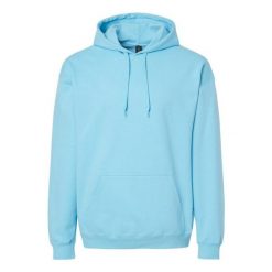 Bluza Z Kapturem Dla Dorosłych Unisex Softstyle Midweight. Niebieskie bluzy męskie Gildan, l, bez wzorów, z kapturem. Za 112.99 zł.