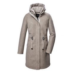 Parka dla kobiet Killtec GW 46. Brązowe parki damskie KILLTEC, na zimę, bez wzorów, bez kaptura. Za 724.00 zł.