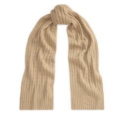 Szalik LAUREN RALPH LAUREN. Brązowe szaliki i chusty damskie Lauren Ralph Lauren, bez wzorów. Za 419.99 zł.