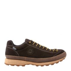 Buty turystyczne męskie LOMER Bio Naturale Eco Low Mtx. Brązowe eleganckie półbuty Lomer, z gumy, eleganckie, bez zapięcia. Za 729.99 zł.