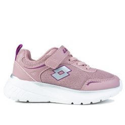 Buty dla dziewczynki do chodzenia Lotto EXERTIV K. Białe buty sportowe dziewczęce Lotto, bez wzorów, bez zapięcia, trekkingowe. Za 98.00 zł.