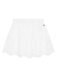 Guess Spódnica J5GD35 WH7D0 Biały Regular Fit. Białe spódniczki dla dziewczynek Guess, z aplikacjami, z bawełny. Za 149.99 zł.