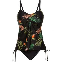 Tankini minimizer na fiszbinach (2 części) bonprix czarno-zielony. Bikini damskie marki NABAIJI. Za 129.99 zł.