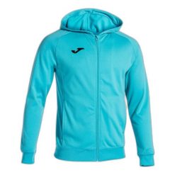 Bluza dresowa z kapturem Joma Menfis. Niebieskie bluzy męskie Joma, bez wzorów, z dresówki, z kapturem, do piłki nożnej. Za 227.35 zł.